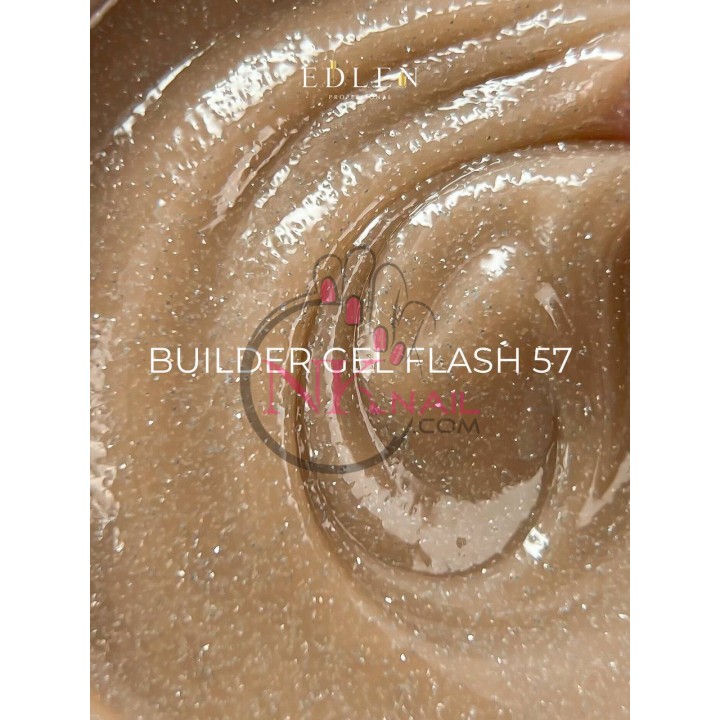 Гель Builder Gel Flash Edlen №57 30 мл світловідбиваючий